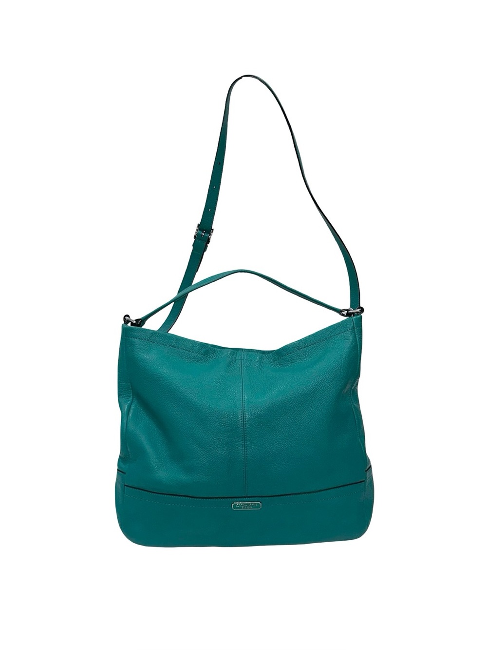 Coach Teal Pebbled Leather Convertible Hobo Shoulder Crossbody Bag Large F23293